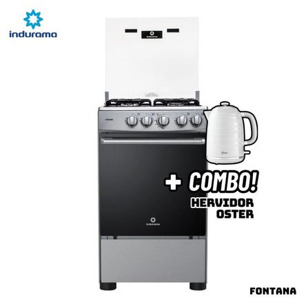 COCINA DE PIE INDURAMA A GAS 4 HORNILLAS - FONTANA - HERVIDOR OSTER BLANCO COCINA DE PIE INDURAMA A GAS 4 HORNILLAS - FONTANA - HERVIDOR OSTER BLANCO