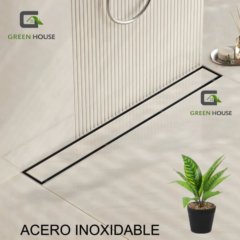 SUMIDERO REVERSIBLE ACERO SATINADO SUS 304 DE 8X100CM