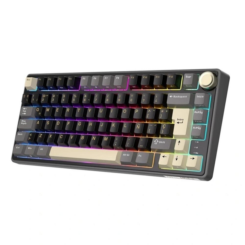 Teclado Royal Kludge R75 Wired 75% Phatom Switch Brown