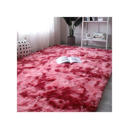 Alfombra De Felpa Piso Decorativo 150cm x 80cm Rosa Rojo Alfombra De Felpa Piso Decorativo 150cm x 80cm Rosa Rojo