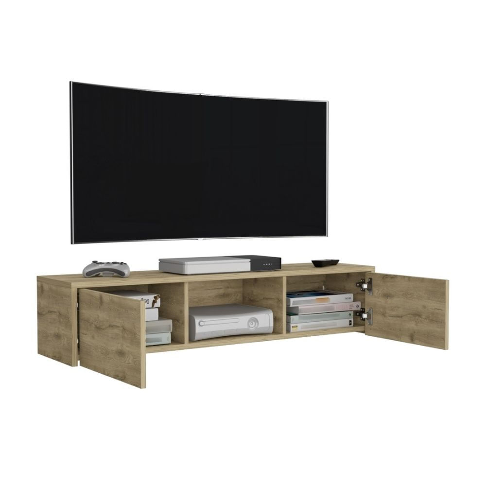 Panel TV 65"" Gleid 2 Puertas Macadamia Tuhome