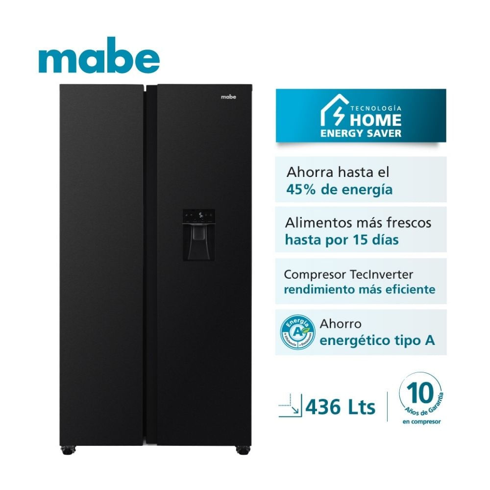 Refrigerador Side By Side No Frost 436l Mabe