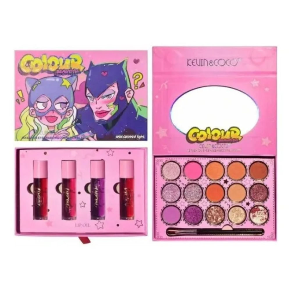 BOX PALETA DE SOMBRAS PARA OJOS con Labiales