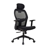 Silla Ergonómica Noruega Presidente Nylon Negro  Ofideas