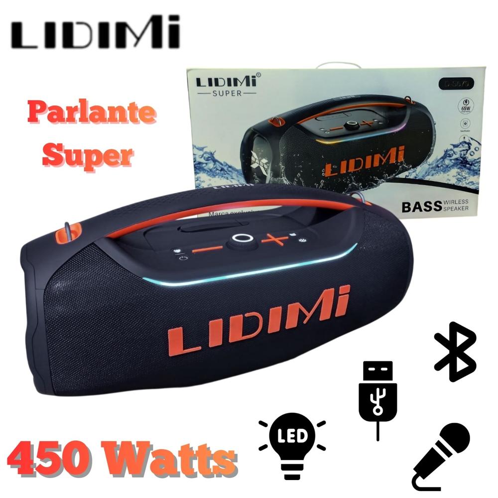 Parlante Lidimi serie Super D 679 450 Watts USB BT 5,4 01 Micrófono Inalámbrico