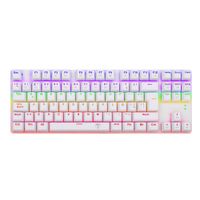 Teclado T-Dagger Bora Lite TGK313W TKL Rainbow Spa Switch Red - Blanco