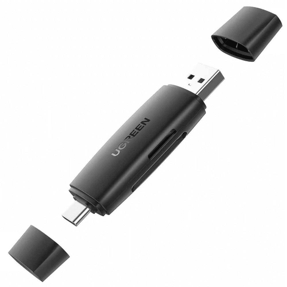Lector de Tarjetas UGREEN SD TF 2 en 1 USB C y USB B 3.0