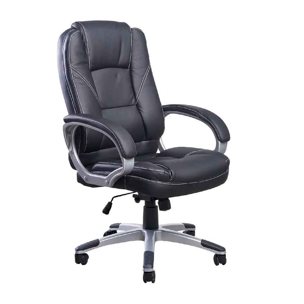 Silla Ergonómica Lux Presidente Cuero Negro