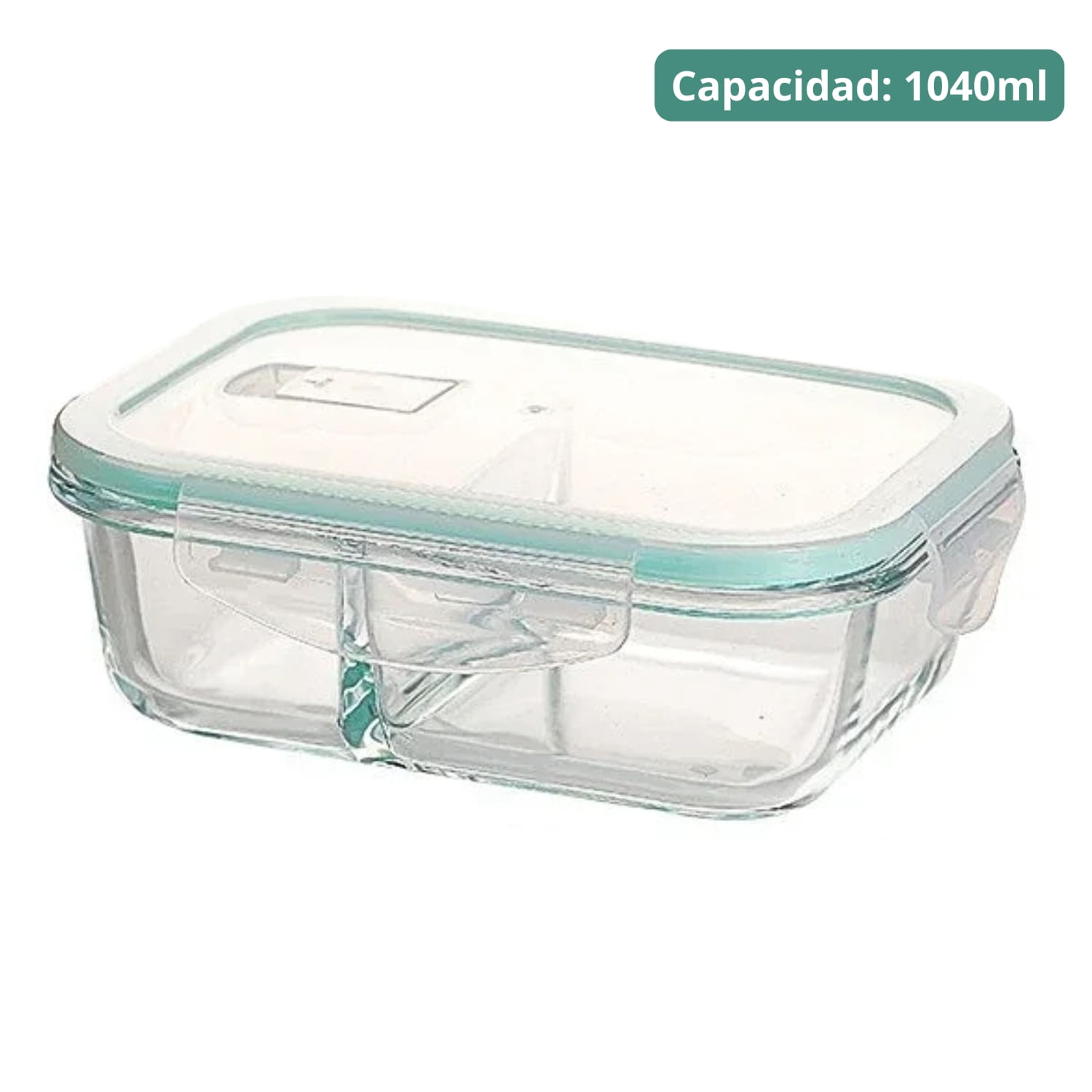 Taper de Vidrio Hermético con Divisiones 1040ml