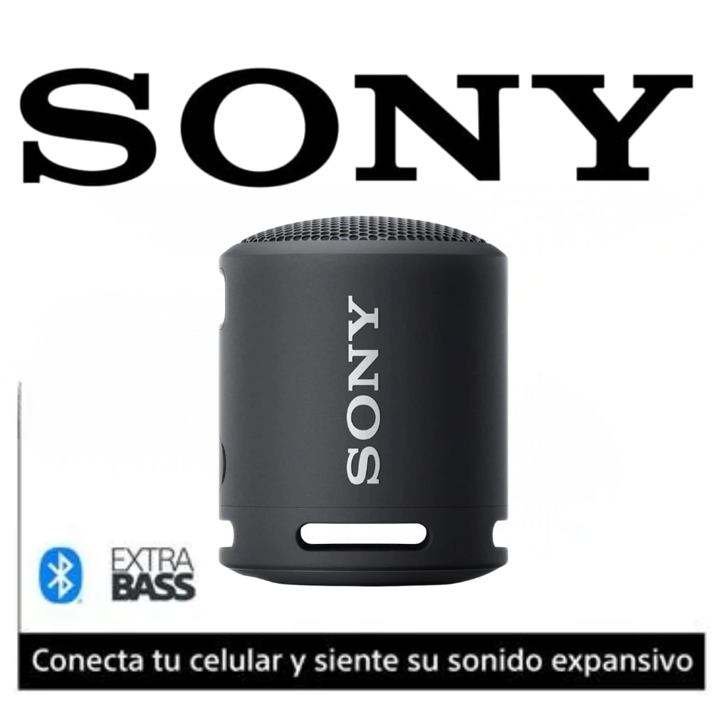 PARLANTE INALÁMBRICO SONY 5V 16HRS DURACIÓN COLOR NEGRO MOD SRS-XB13