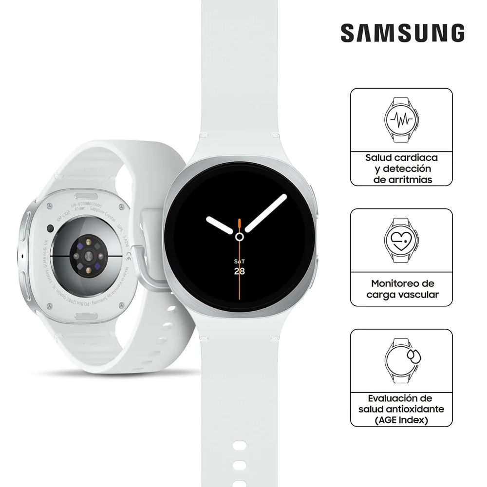 Samsung Galaxy Watch 8 44mm Smartwatch Plata