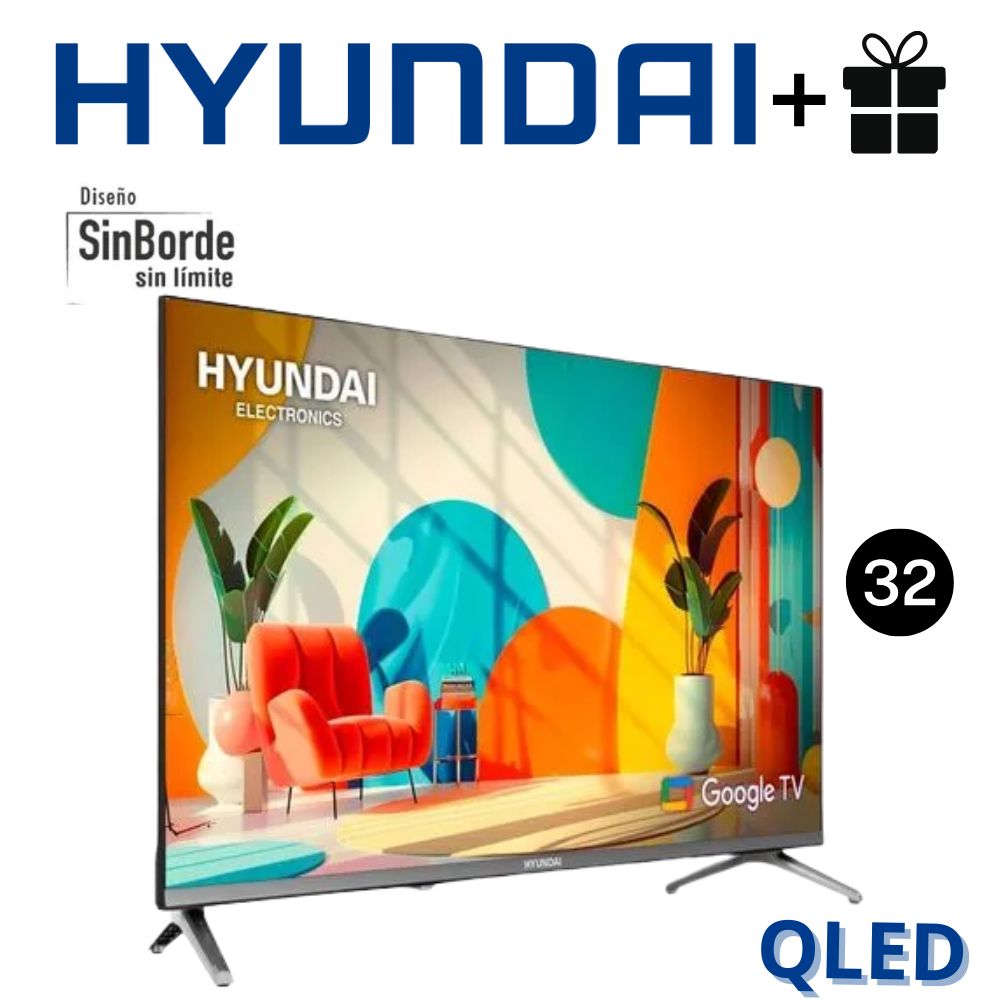 TELEVISOR 32 HYUNDAI QLED SMART TV MOD HYLED3259QG