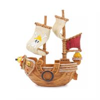 Adorno para Pecera o Acuario de Resina Ecológica  Barco Pirata de One Piece