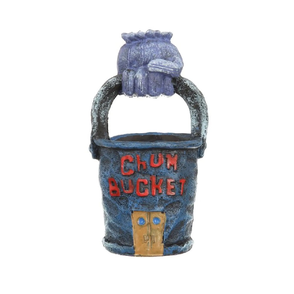 Adorno para Pecera o Acuario de Resina Ecológica  Casa de Plankton de Bob Esponja