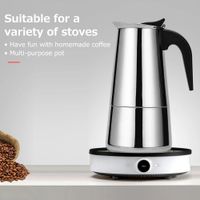 Cafetera Moka italiana en acero 100 ml 2 tazas