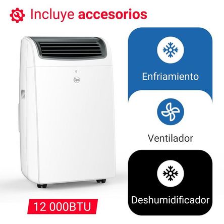AIRE ACONDICIONADO PORTATIL 12K BTU RHEEM - 3 AÑOS DE GARANTÍA AIRE ACONDICIONADO PORTATIL 12K BTU RHEEM - 3 AÑOS DE GARANTÍA