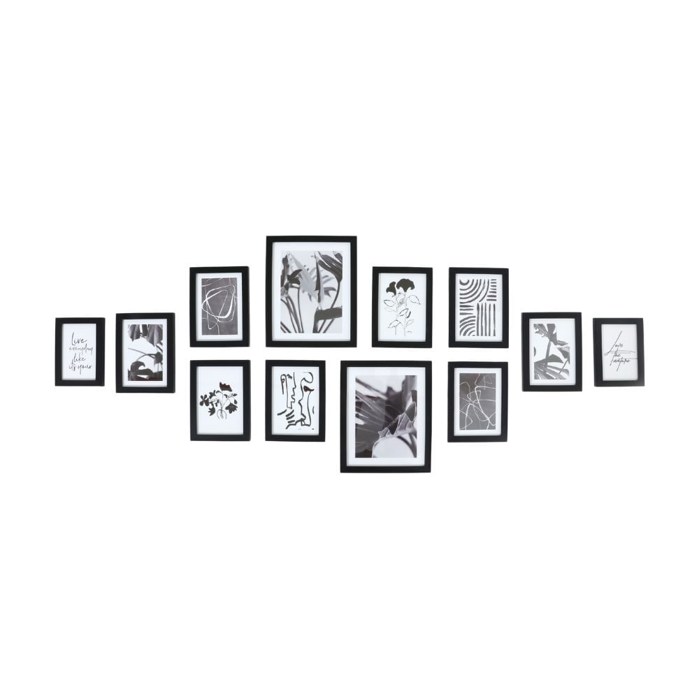 Set de 12 Portarretratos Decorativos Orange Negro