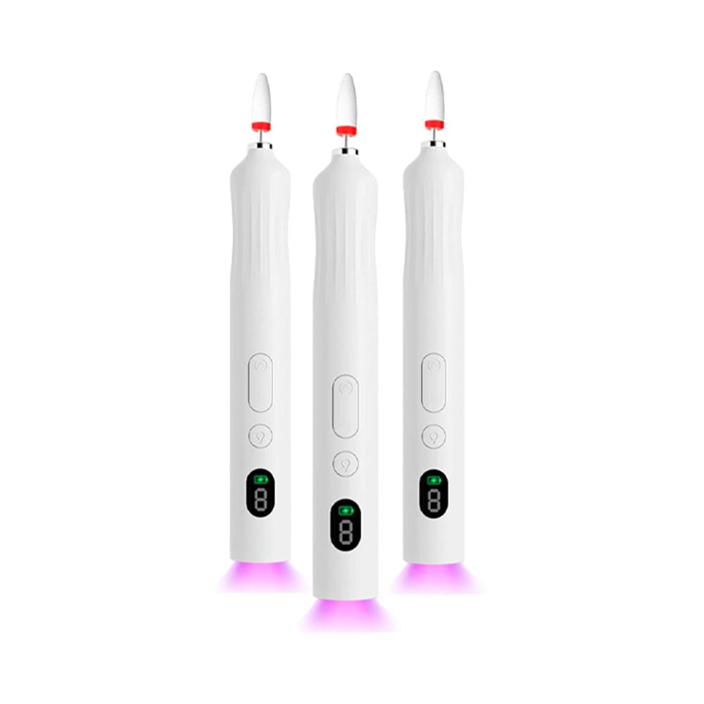 Lima De Uñas Eléctrica 2 En 1 Luz De Secado 3Uni