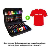 POSCA - Marcadores Pack x 24 y Polo de Regalo