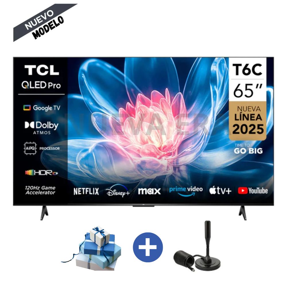 Smart TV TCL 65 QLED 4K 65T6C CON ANTENA DIGITAL