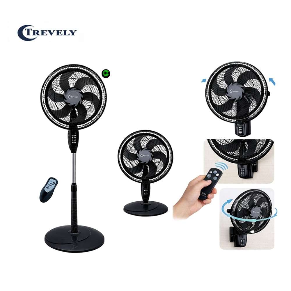 Ventilador 3 en 1 Trevely 18 con Control Remoto VT-1840