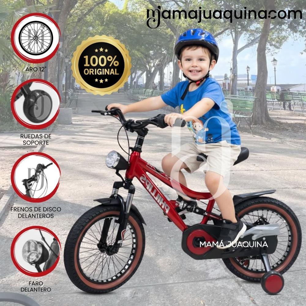 Bicicleta Deportiva Aro 12 ROCKET para Niños Red