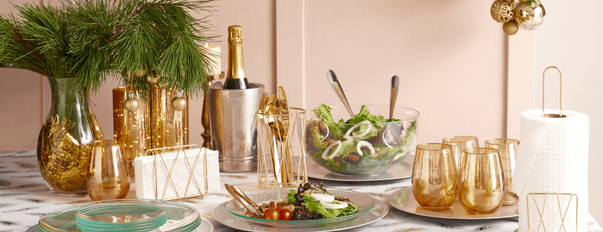 Mesa de Navidad al estilo Rojo, Dorado y Country | Promart.pe