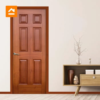 Puertas de diseño especial con maderas finas y acabado exterior resistente.